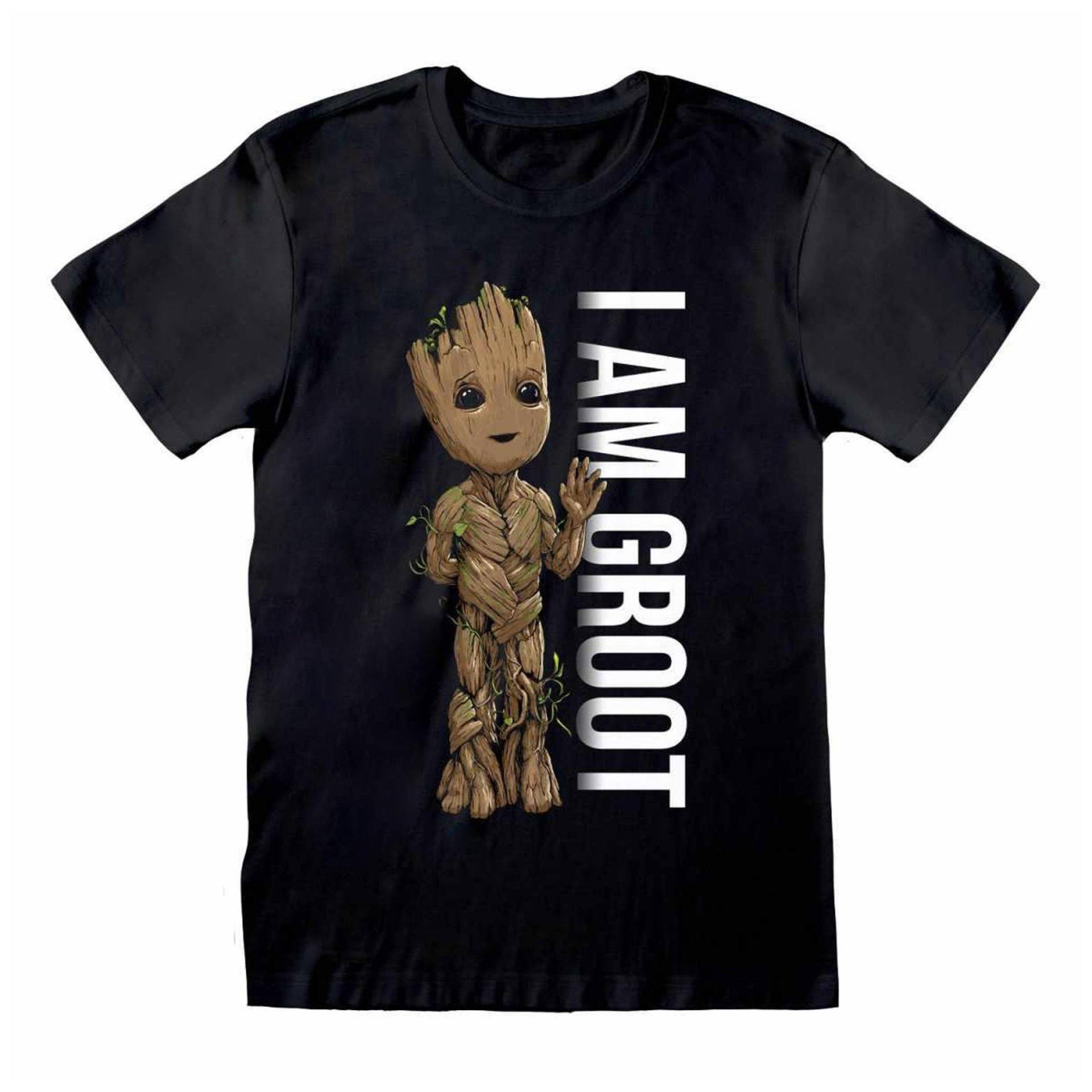 I Am Groot Tshirt Damen Schwarz XXL von Guardians Of The Galaxy