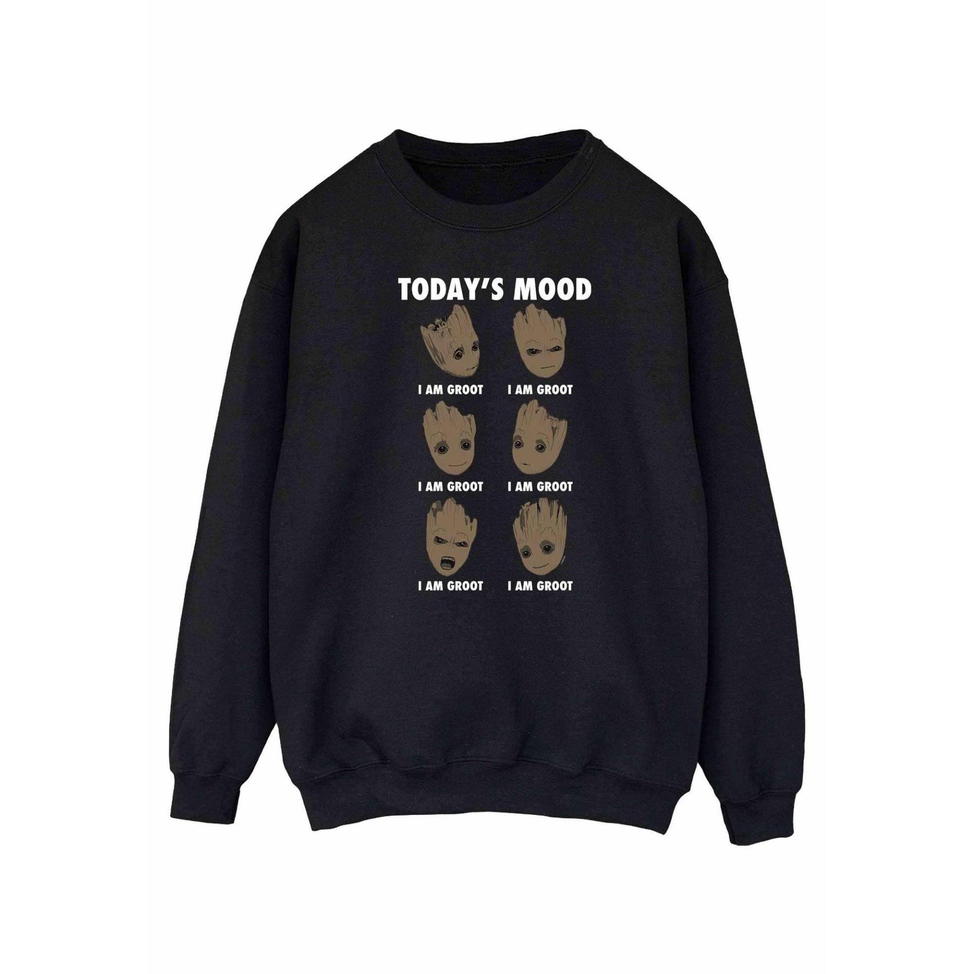 Guardians Of The Galaxy - Today´s Mood Sweatshirt, für Damen, Schwarz, Größe M von Guardians Of The Galaxy