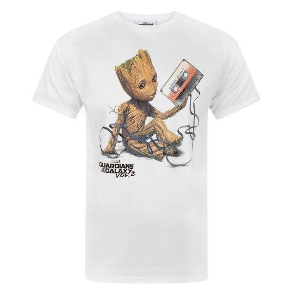 Tshirt Vol 2 Mit Grootmotiv Herren Weiss M von Guardians Of The Galaxy