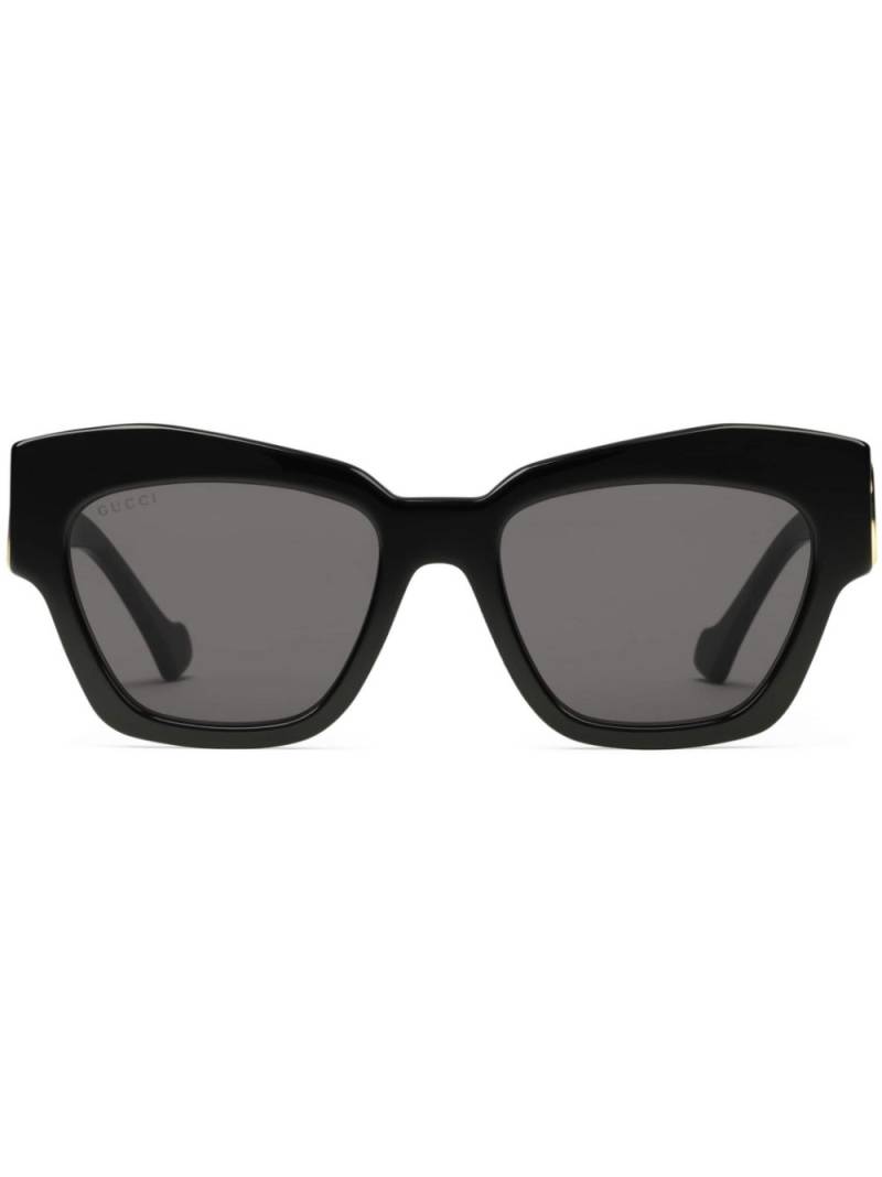 Gucci Eyewear Double G cat-eye sunglasses - Black von Gucci Eyewear