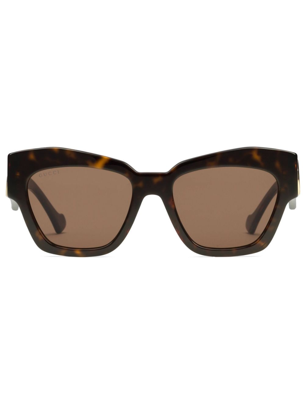Gucci Eyewear Double G cat-eye sunglasses - Brown von Gucci Eyewear