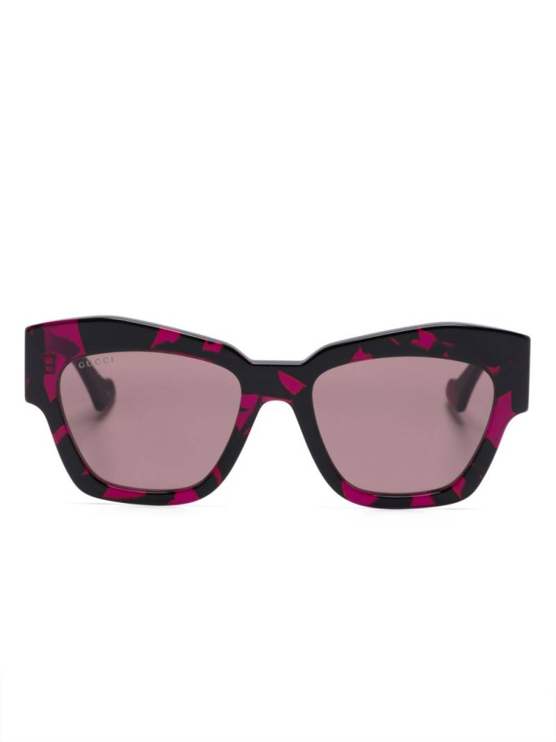 Gucci Eyewear Double G cat-eye sunglasses - Pink von Gucci Eyewear