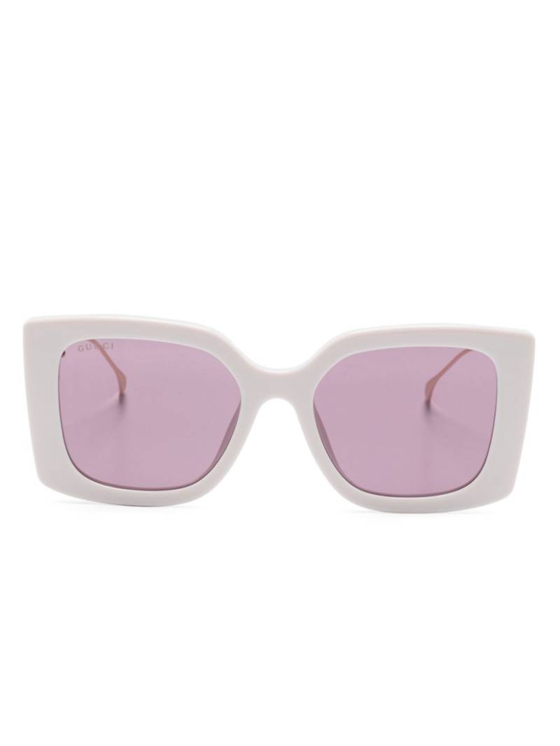 Gucci Eyewear Double G oversize-frame sunglasses - Pink von Gucci Eyewear