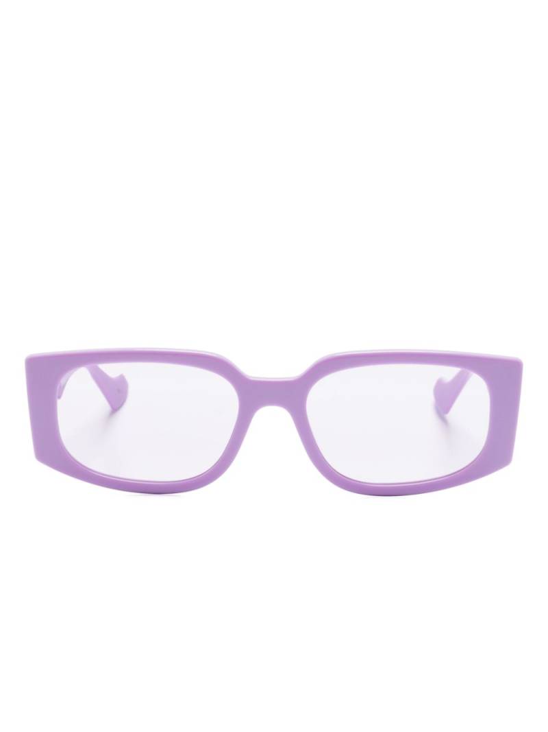 Gucci Eyewear Double G rectangle-frame sunglasses - Purple von Gucci Eyewear