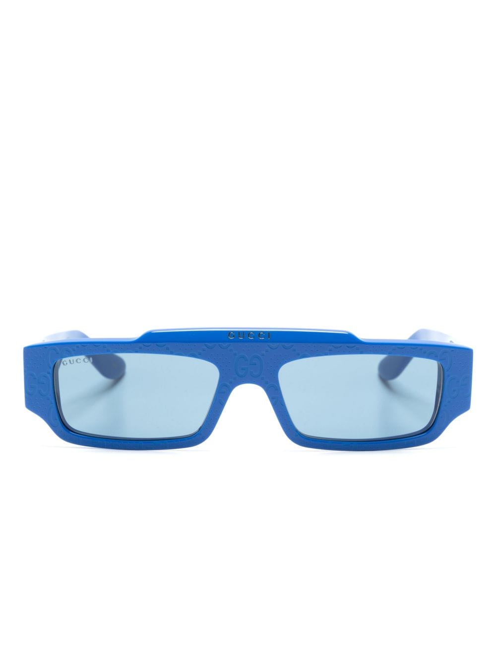 Gucci Eyewear GG-Supreme rectangle-frame sunglasses - Blue von Gucci Eyewear