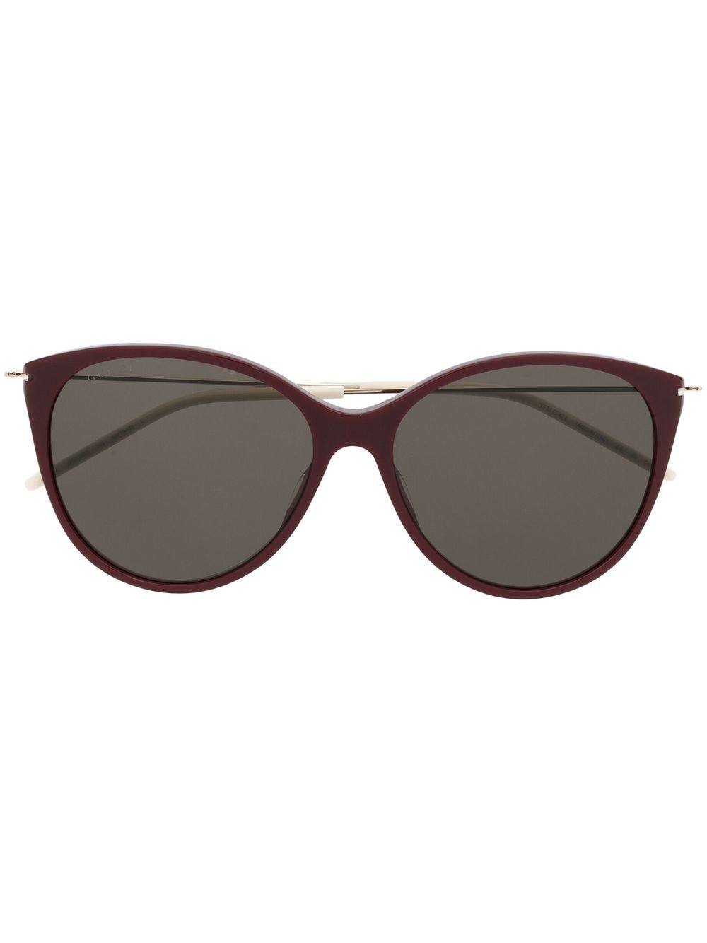 Gucci Eyewear GG engraved pantos-frame sunglasses - Red von Gucci Eyewear