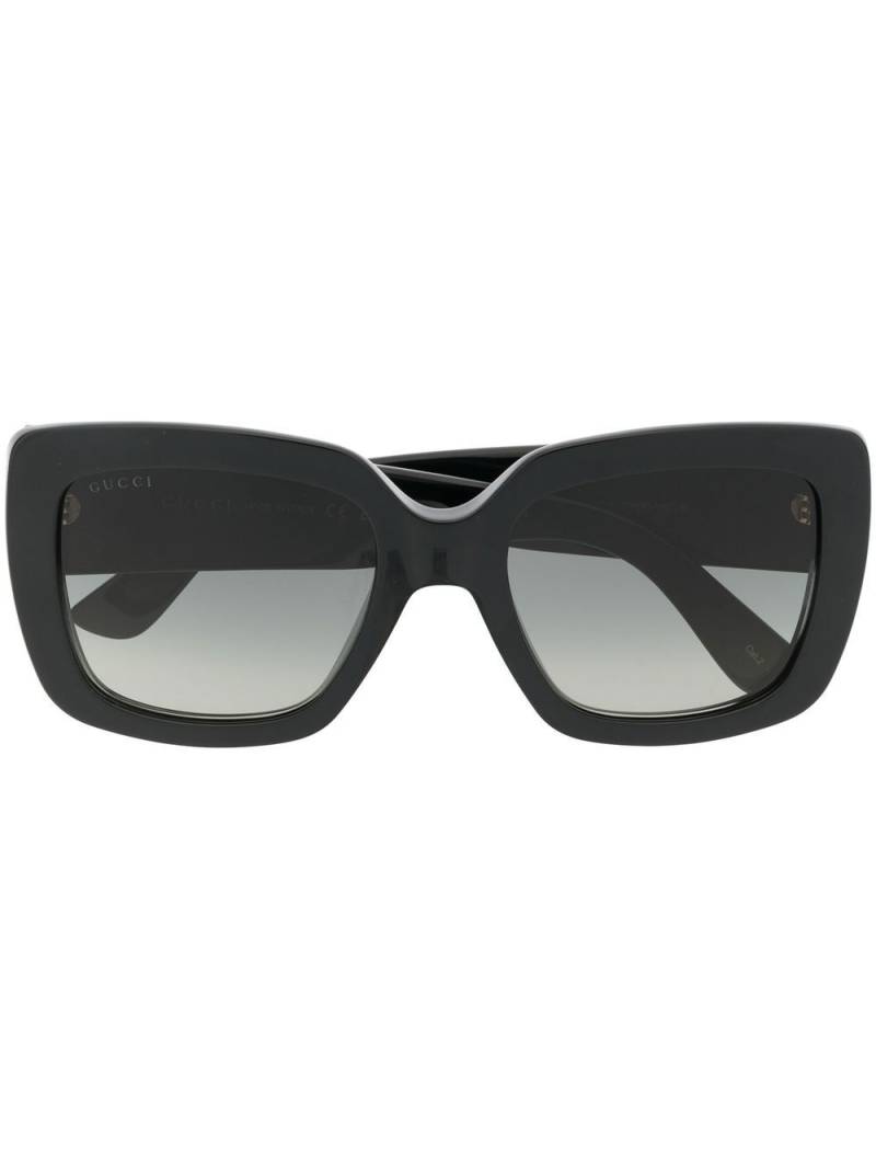 Gucci Eyewear Double G logo sunglasses - Black von Gucci Eyewear