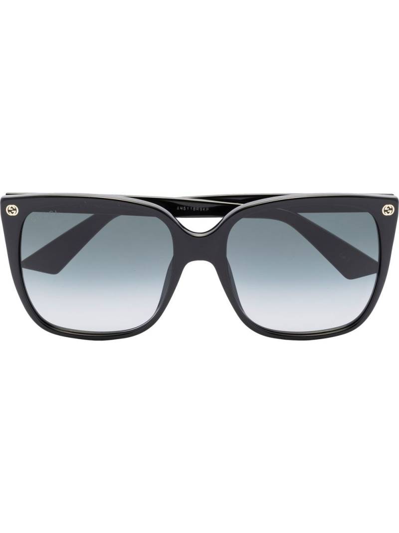 Gucci Eyewear GG oversized square-frame sunglasses - Black von Gucci Eyewear