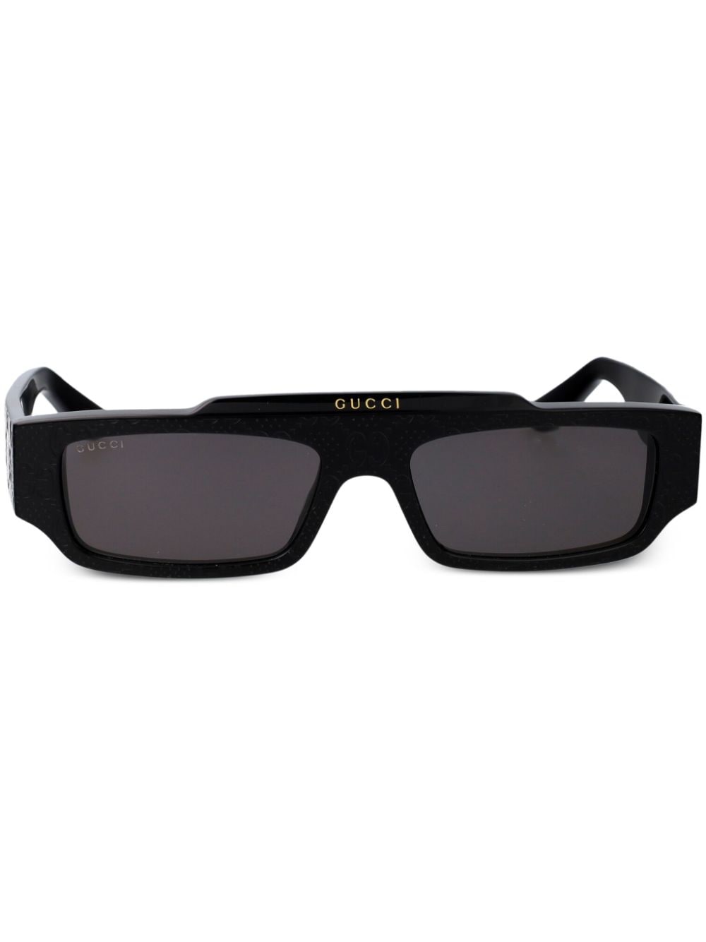 Gucci Eyewear GG rectangle-frame sunglasses - Black von Gucci Eyewear