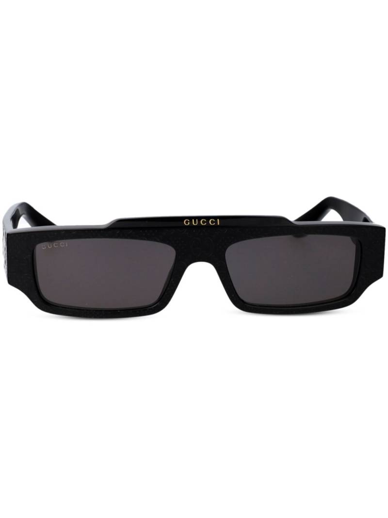 Gucci Eyewear GG rectangle-frame sunglasses - Black von Gucci Eyewear