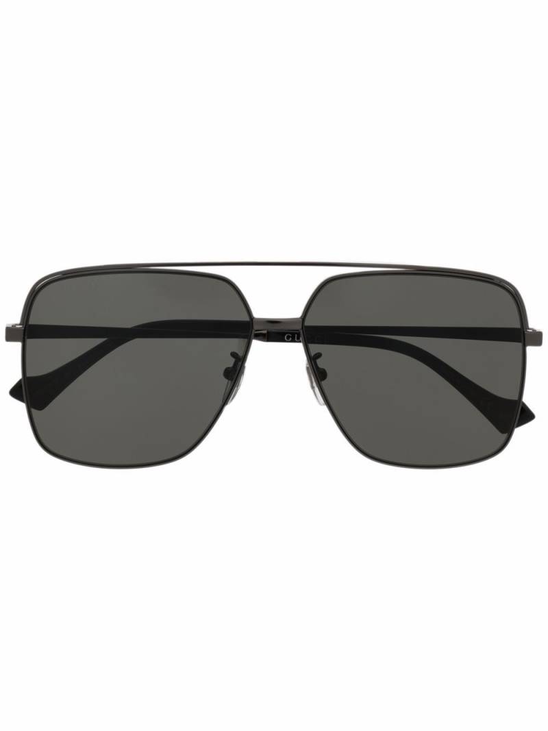 Gucci Eyewear GG1099 pilot frame sunglasses - Grey von Gucci Eyewear