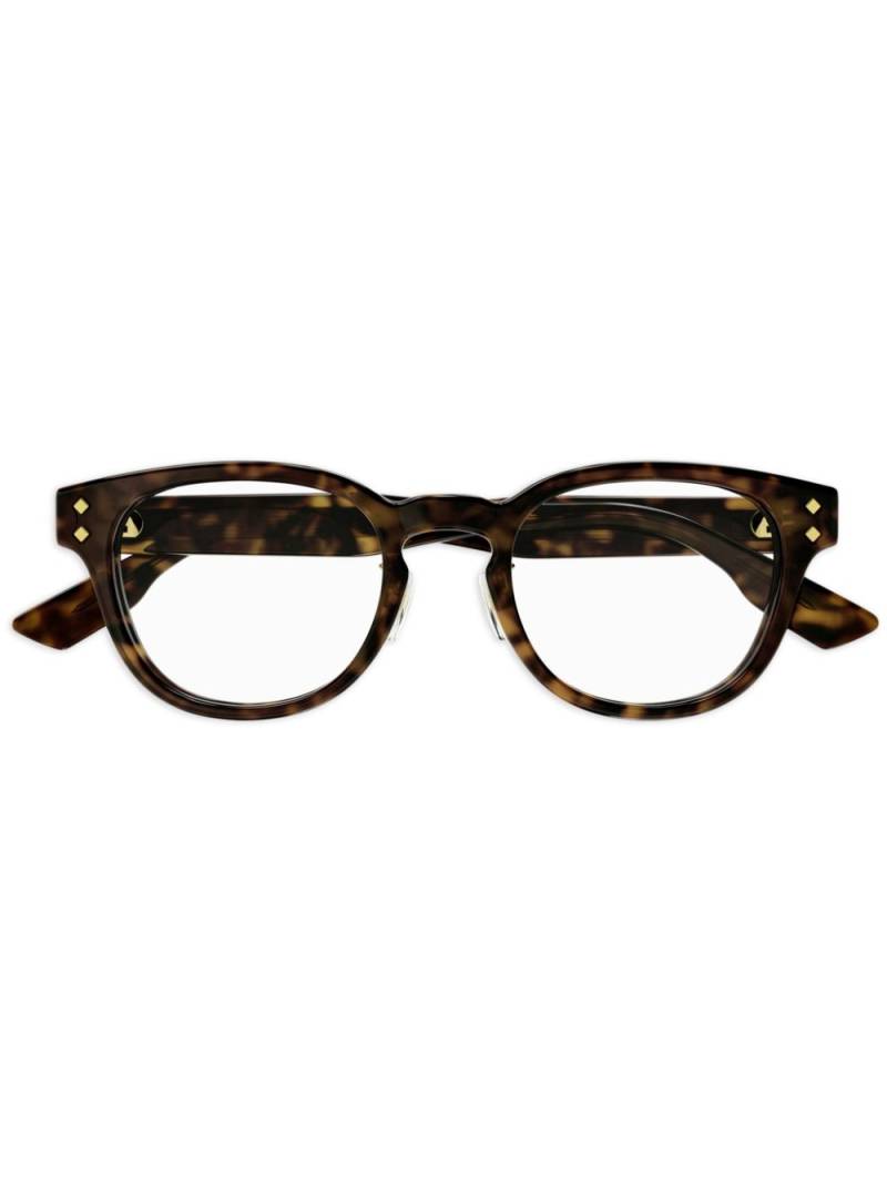 Gucci Eyewear GG1470OJ round-frame glasses - Brown von Gucci Eyewear