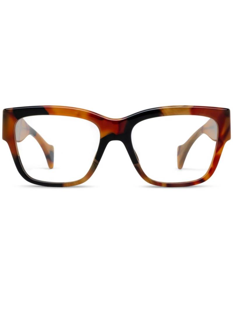 Gucci Eyewear oversize-arm frames - Brown von Gucci Eyewear