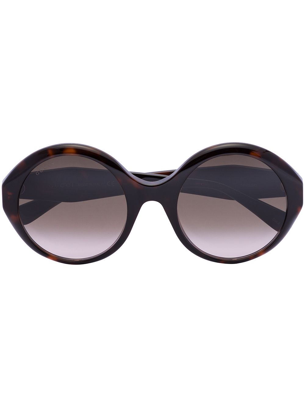 Gucci Eyewear Havana tortoiseshell round-frame sunglasses - Brown von Gucci Eyewear