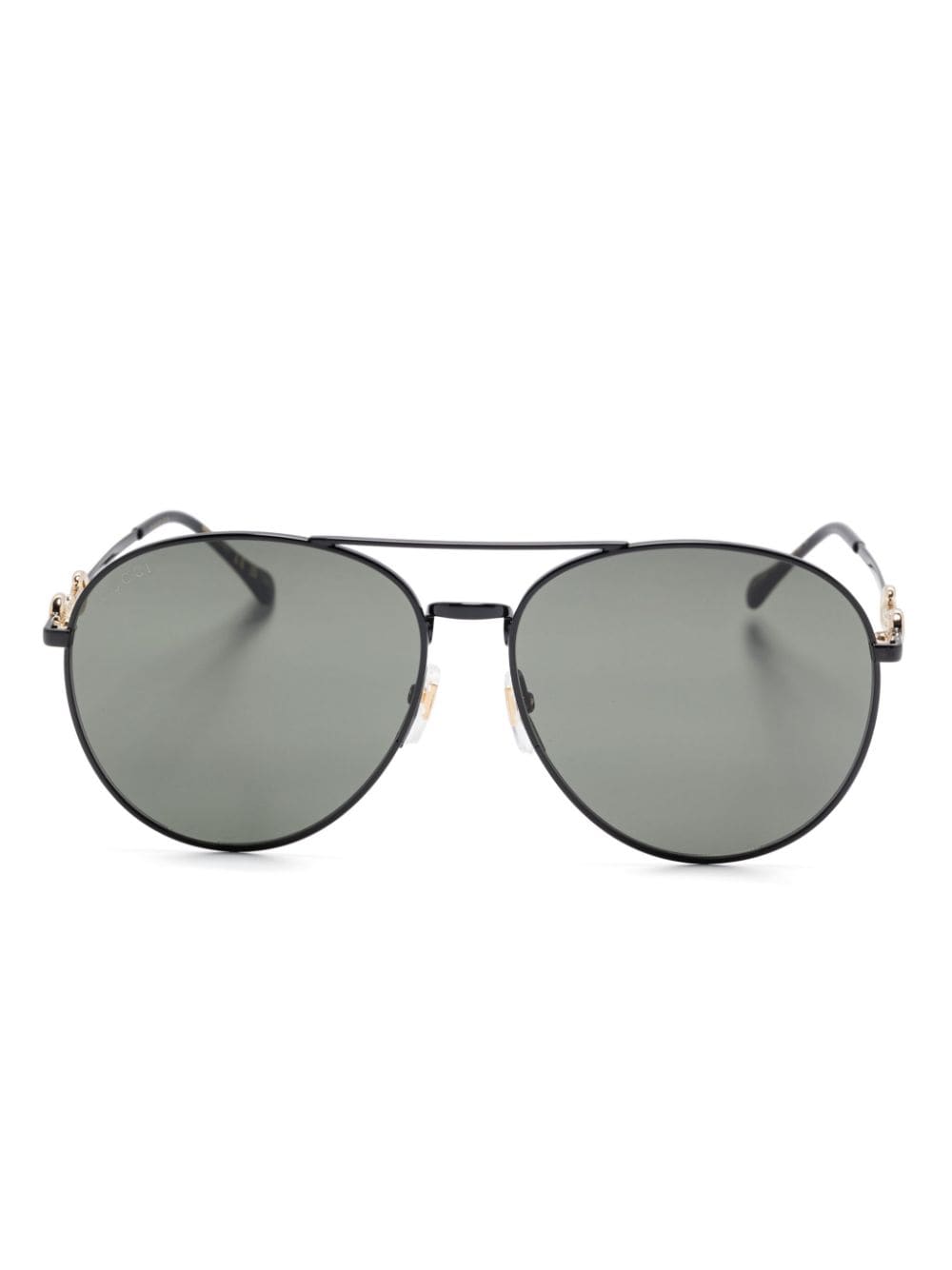 Gucci Eyewear Horesebit-detail sunglasses - Black von Gucci Eyewear