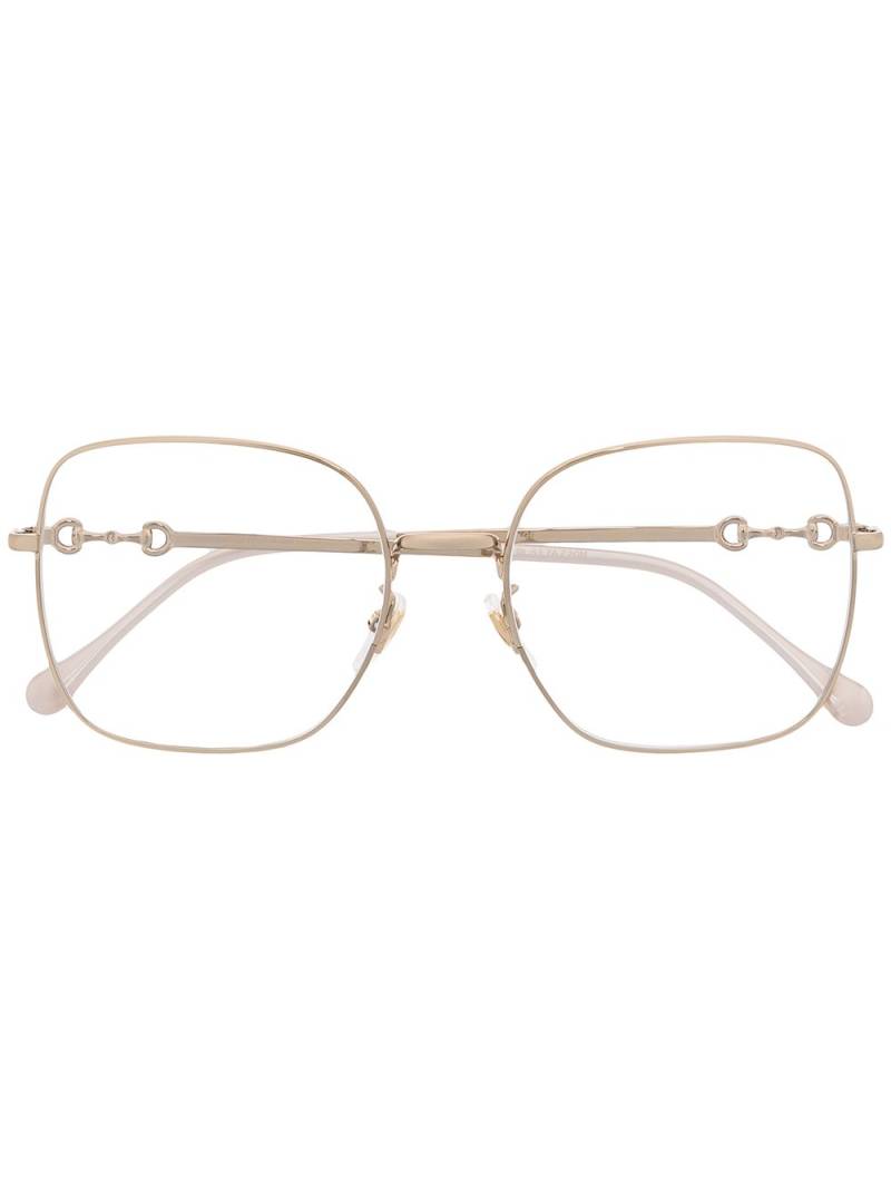 Gucci Eyewear Horsebit wire-frame glasses - Gold von Gucci Eyewear