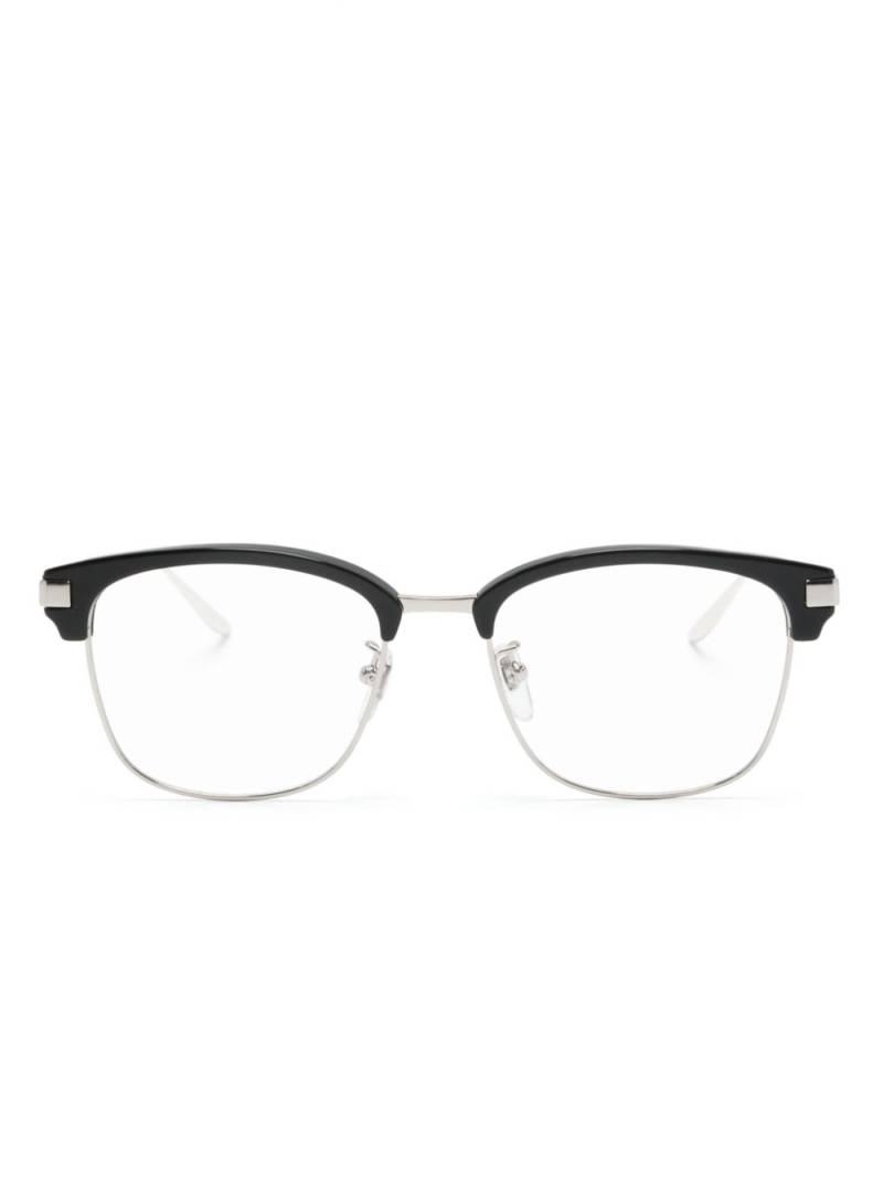 Gucci Eyewear Interlocking G-arm square-frame glasses - Silver von Gucci Eyewear