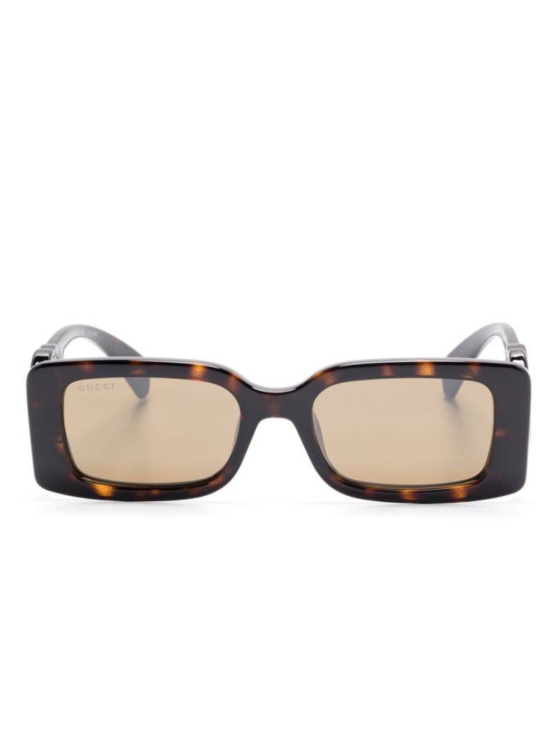 Gucci Eyewear Interlocking G-arm sunglasses - Brown von Gucci Eyewear