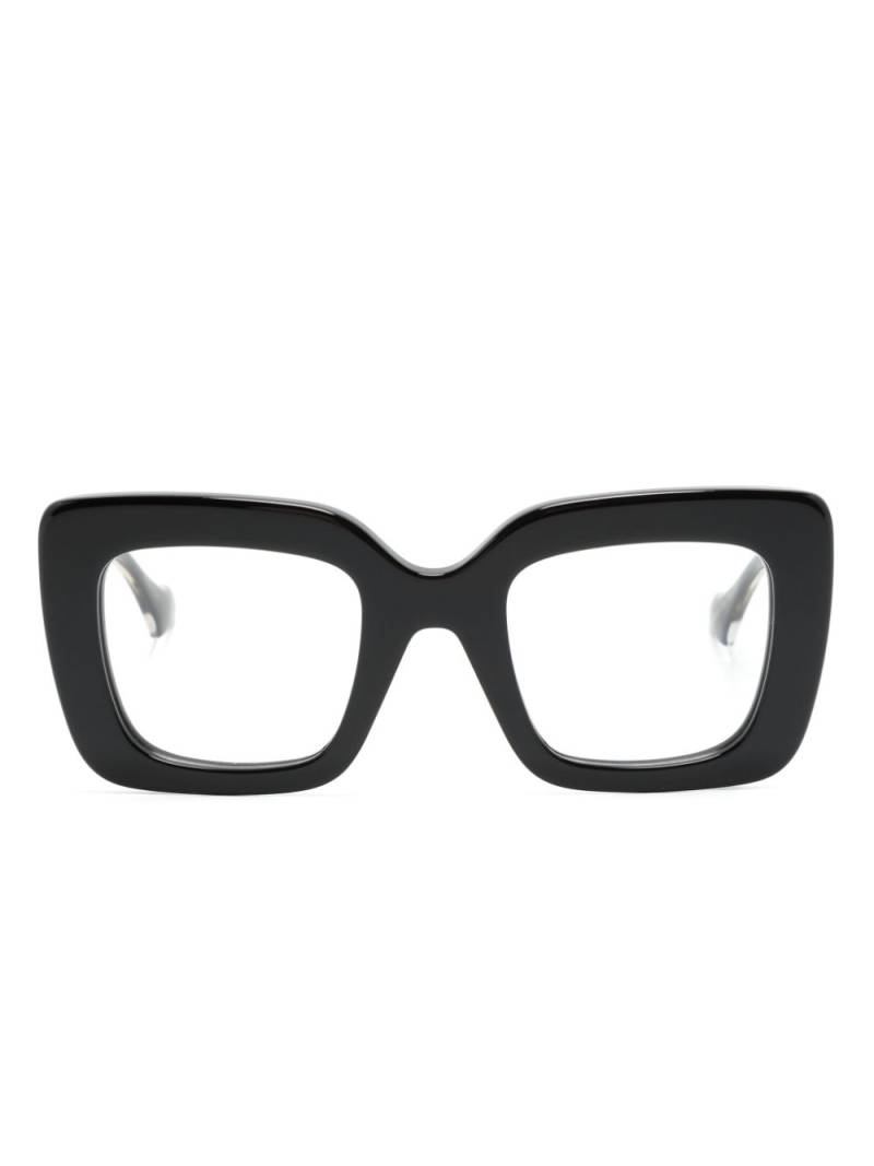 Gucci Eyewear Interlocking G oversize-frame glasses - Black von Gucci Eyewear