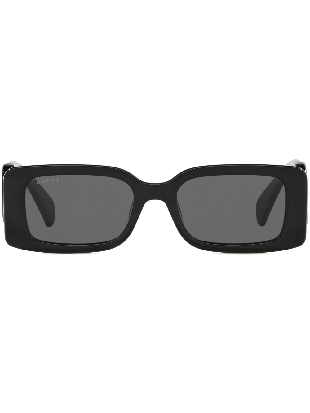 Gucci Eyewear Interlocking G rectangle-frame sunglasses - Black von Gucci Eyewear