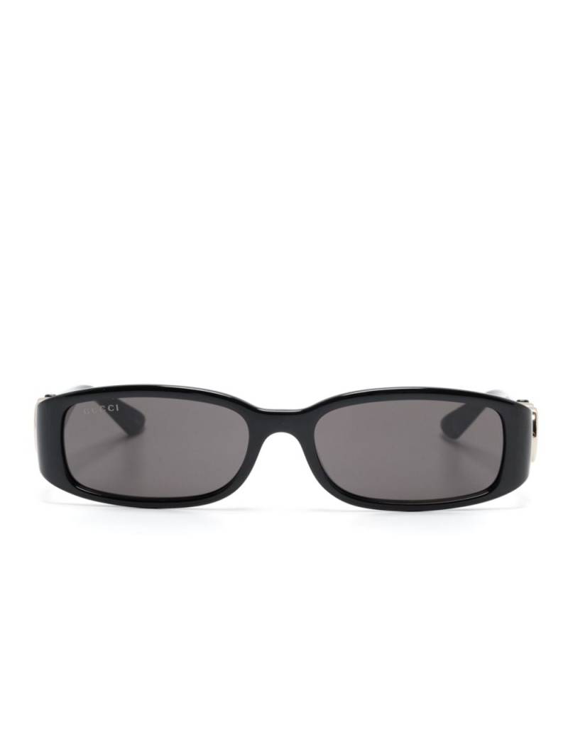 Gucci Eyewear Interlocking G rectangle-frame sunglasses - Black von Gucci Eyewear