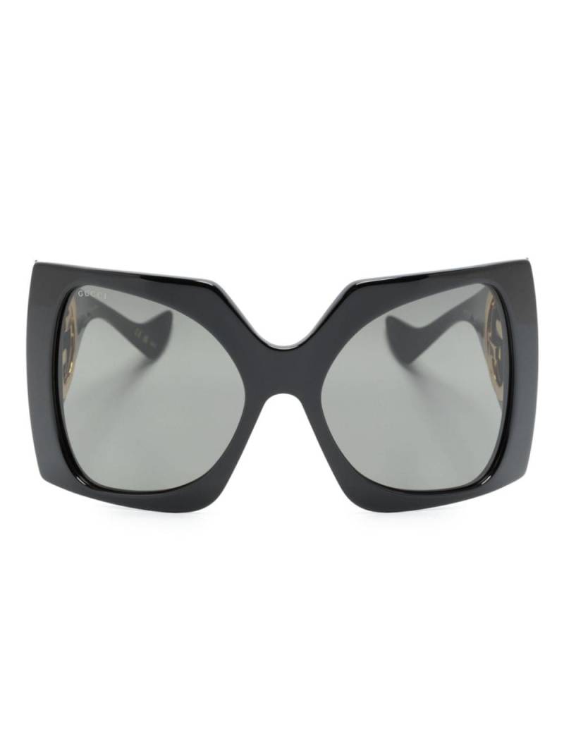 Gucci Eyewear Interlocking G square-frame sunglasses - Black von Gucci Eyewear