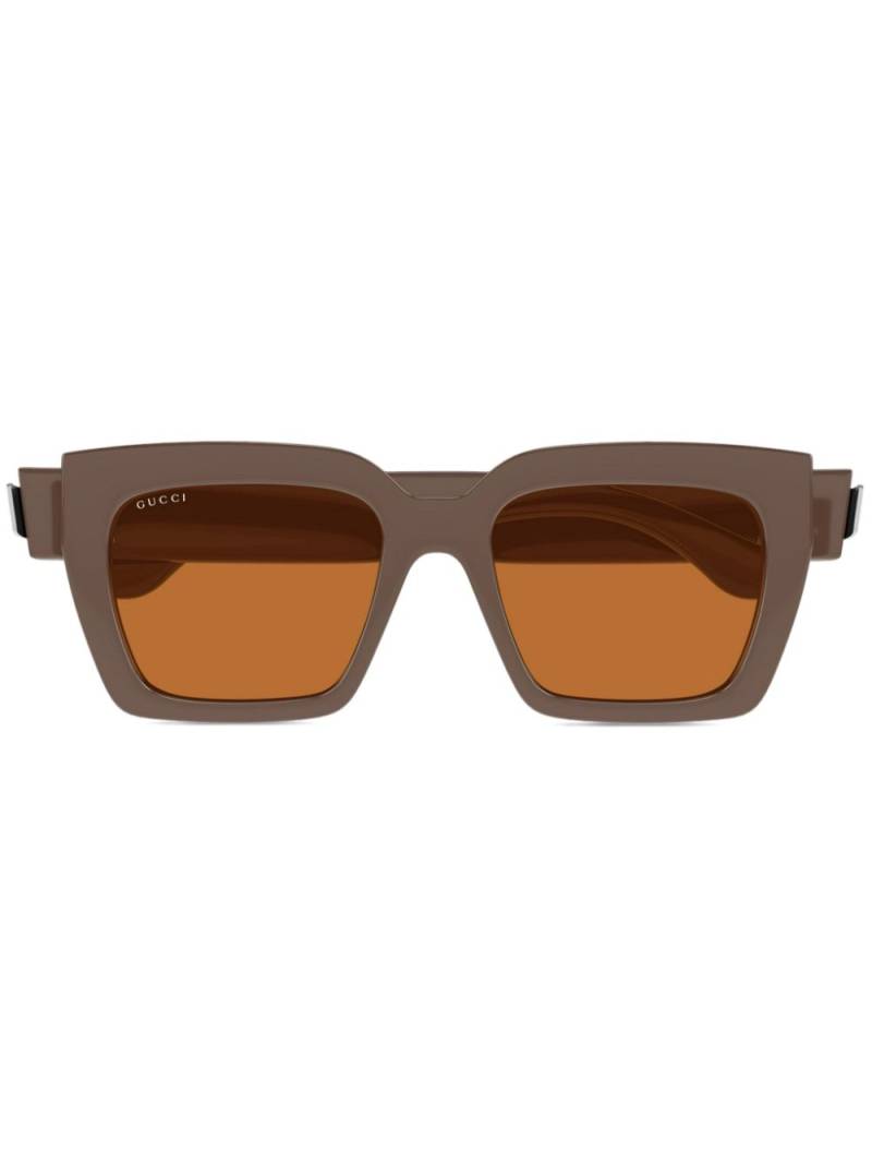 Gucci Eyewear Interlocking G sunglasses - Brown von Gucci Eyewear