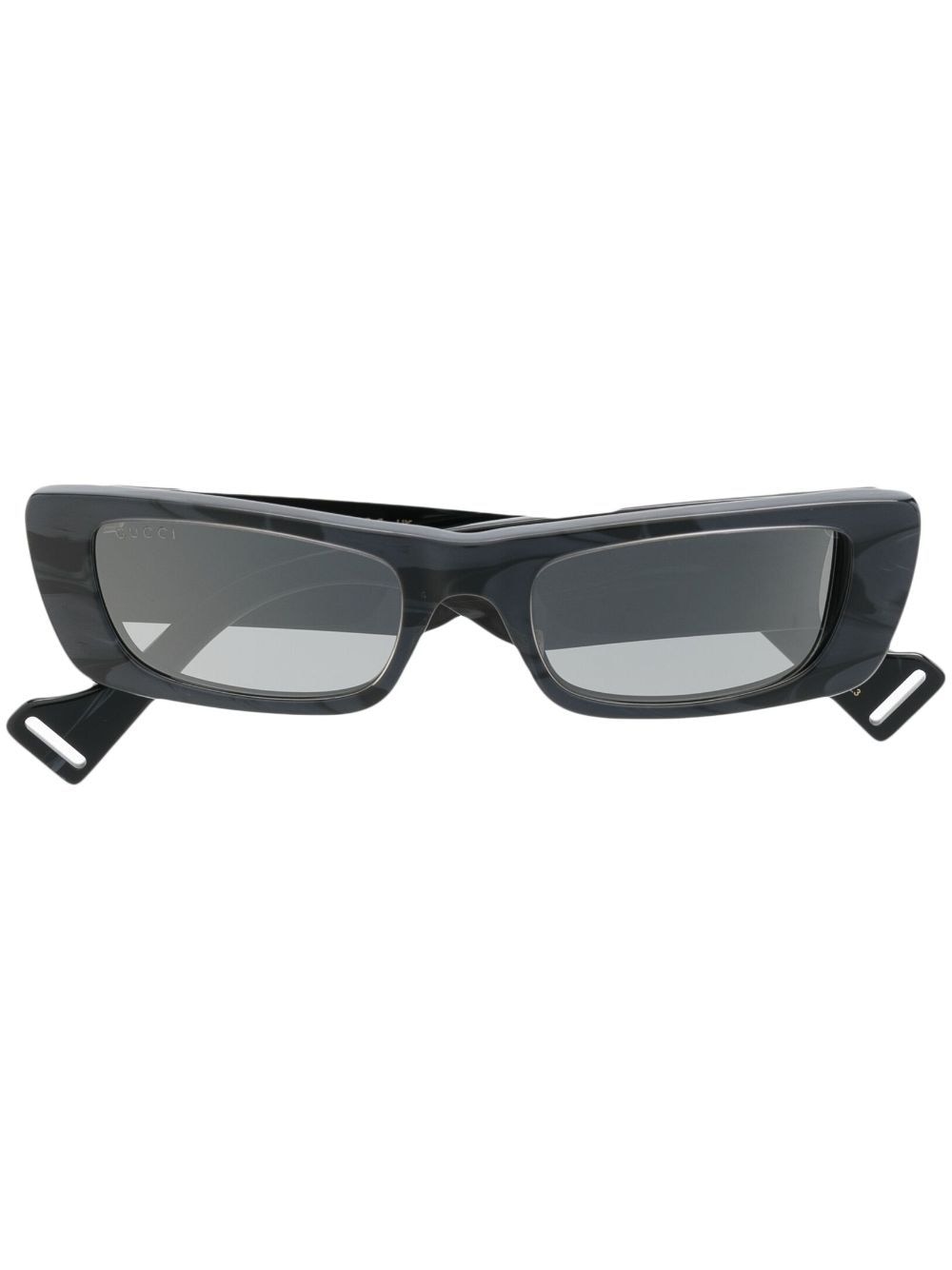 Gucci Eyewear GG rectangular sunglasses - Black von Gucci Eyewear