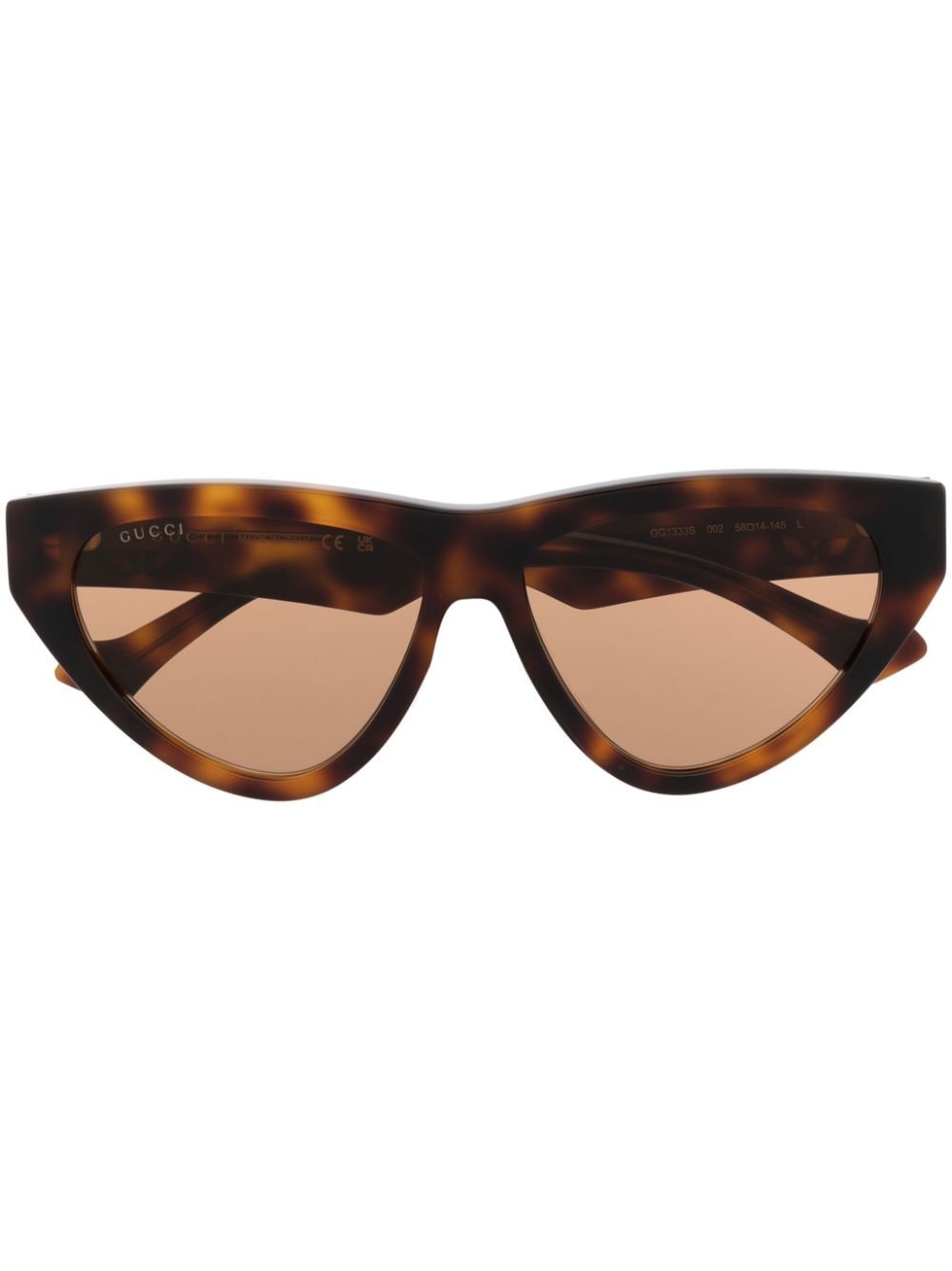 Gucci Eyewear cat-eye frame sunglasses - Brown von Gucci Eyewear