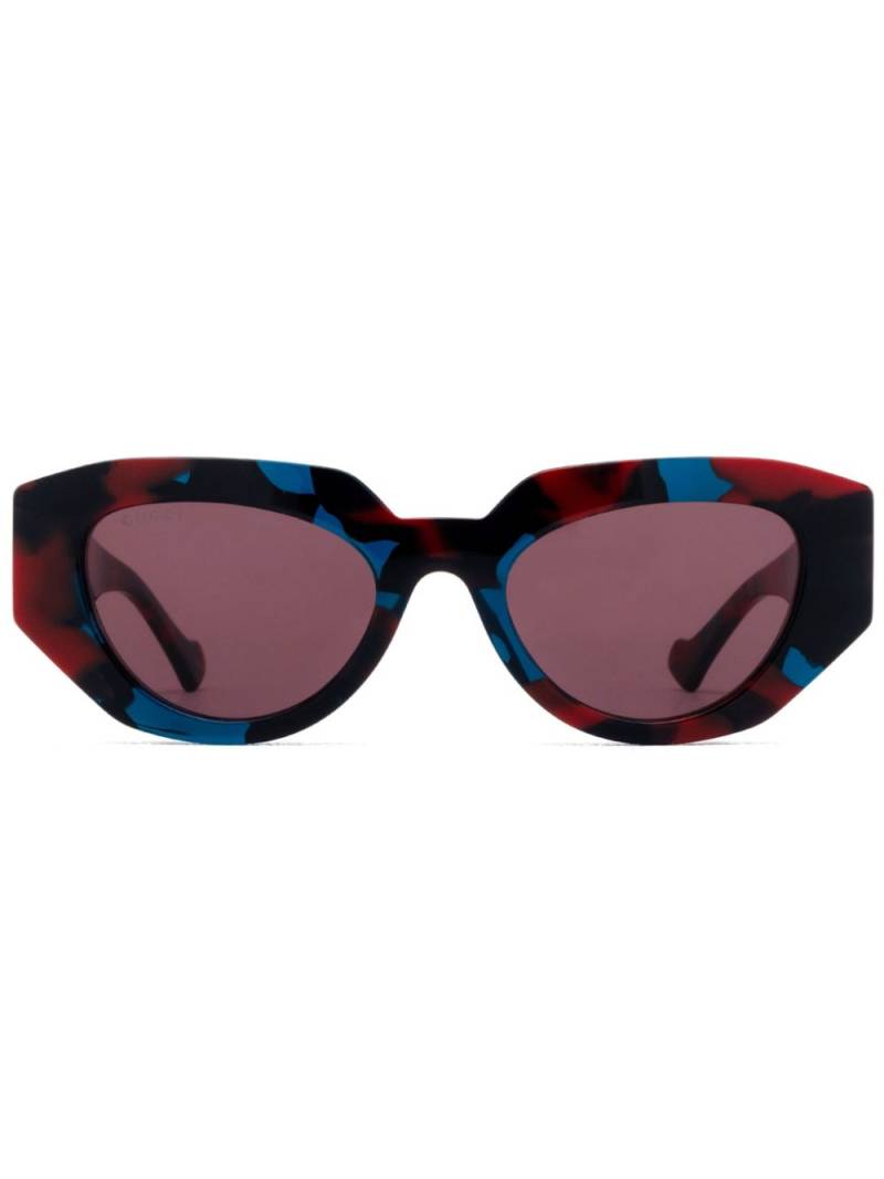 Gucci Eyewear cat-eye frame sunglasses - Brown von Gucci Eyewear