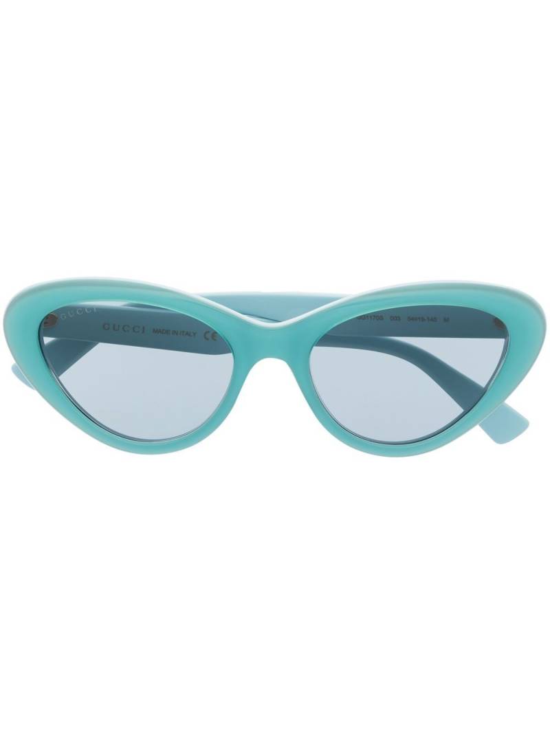 Gucci Eyewear cat-eye frame tinted sunglasses - Blue von Gucci Eyewear