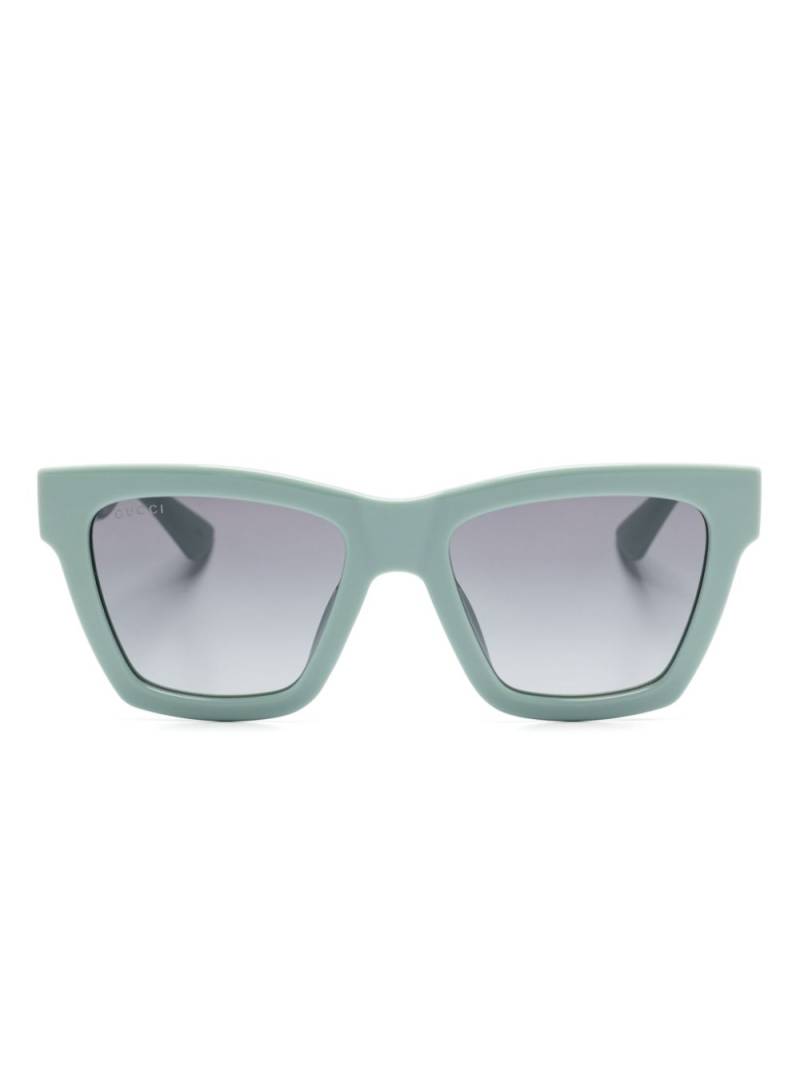 Gucci Eyewear cat eye sunglasses - Green von Gucci Eyewear