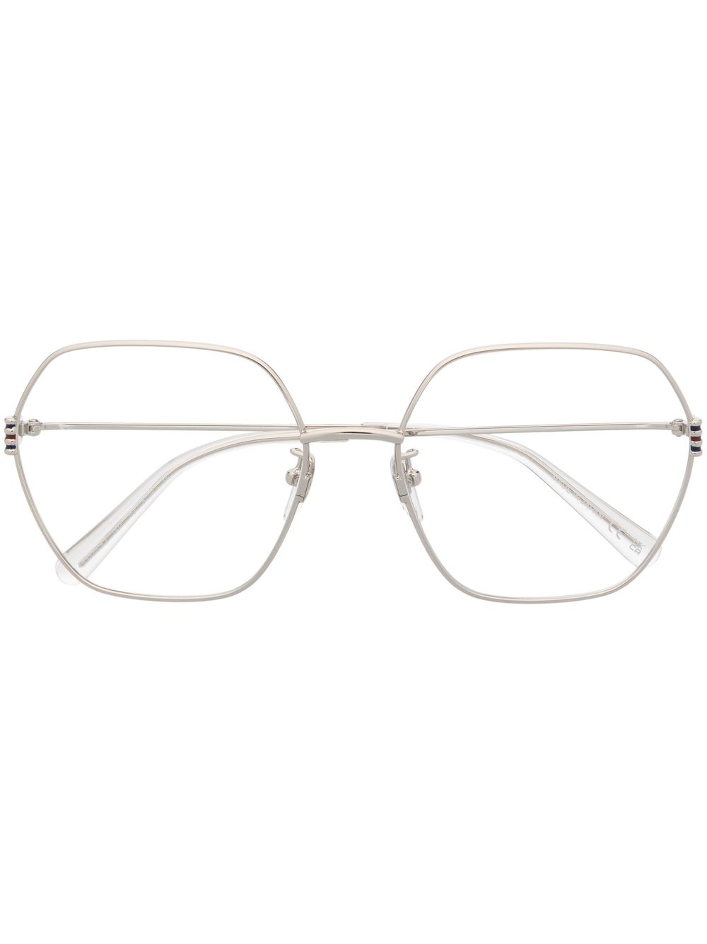 Gucci Eyewear geometric-frame glasses - Silver von Gucci Eyewear