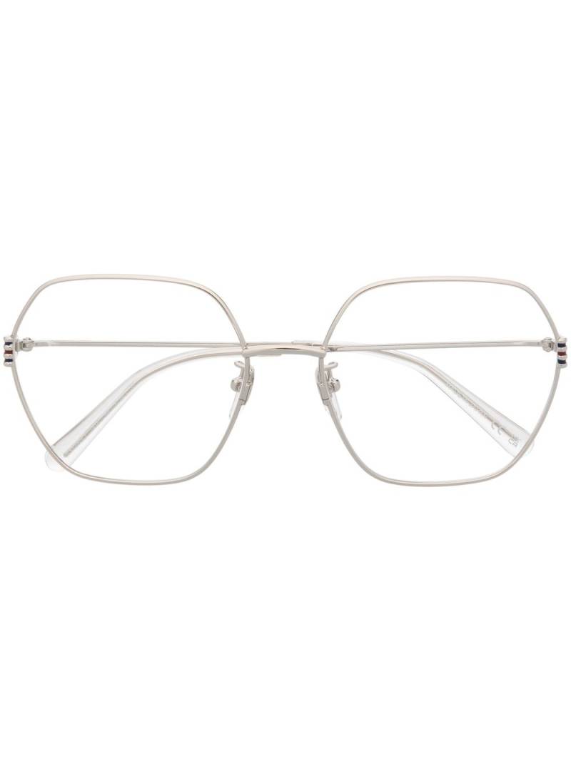 Gucci Eyewear geometric-frame glasses - Silver von Gucci Eyewear