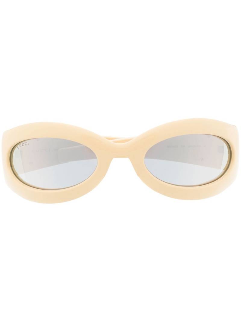 Gucci Eyewear geometric-frame sunglasses - Neutrals von Gucci Eyewear