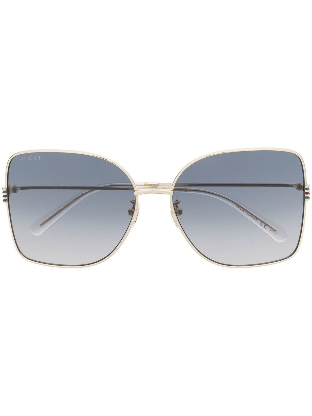 Gucci Eyewear gradient-lense effect sunglasses - Gold von Gucci Eyewear