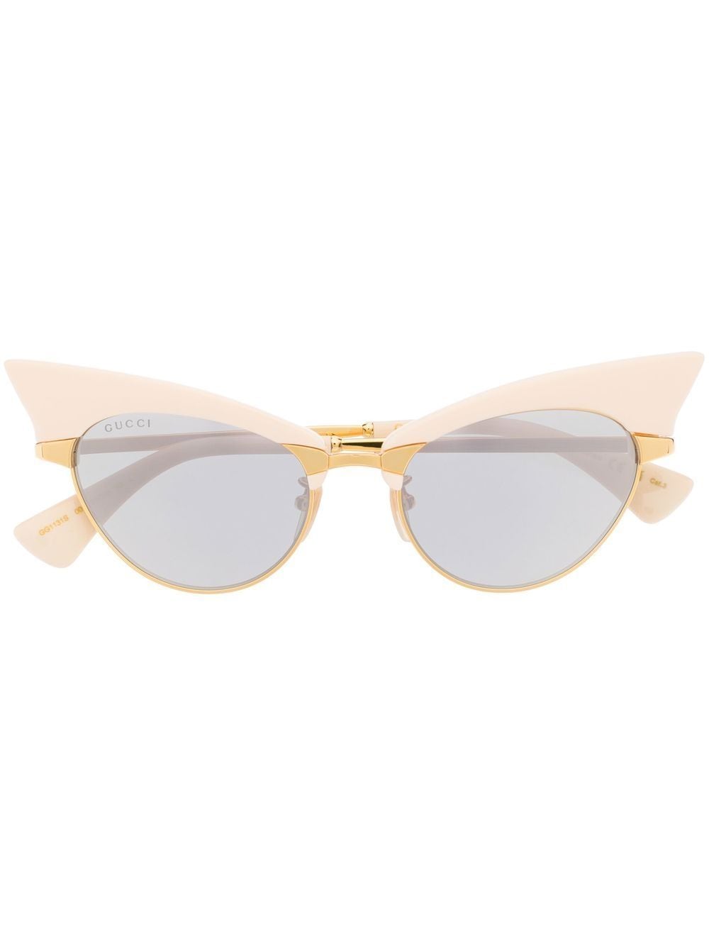 Gucci Eyewear interchangeable-rim oval sunglasses - Gold von Gucci Eyewear