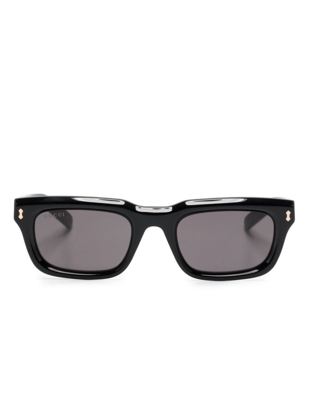 Gucci Eyewear logo-engraved rectangle-frame sunglasses - Black von Gucci Eyewear