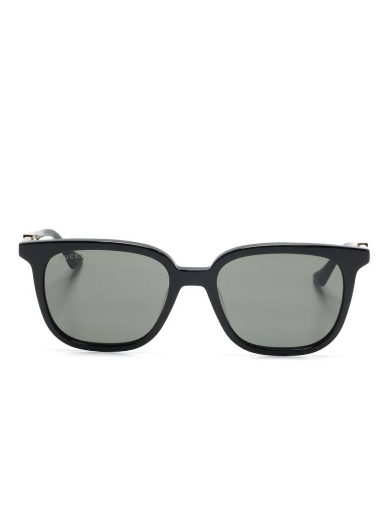 Gucci Eyewear Web-Stripe sunglasses - Black von Gucci Eyewear