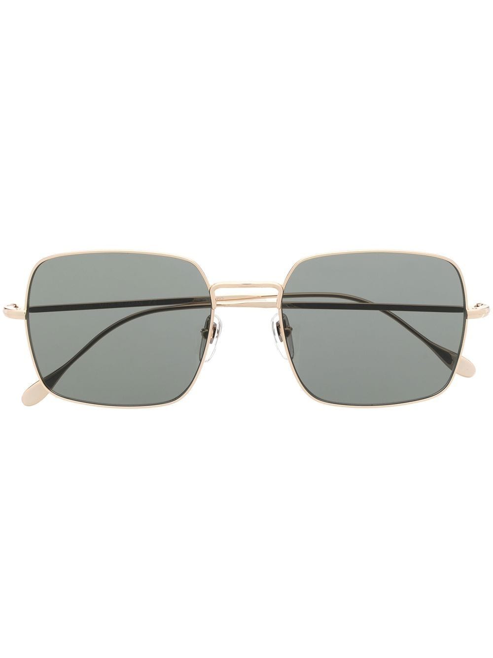 Gucci Eyewear logo-engraved square-frame sunglasses - Gold von Gucci Eyewear