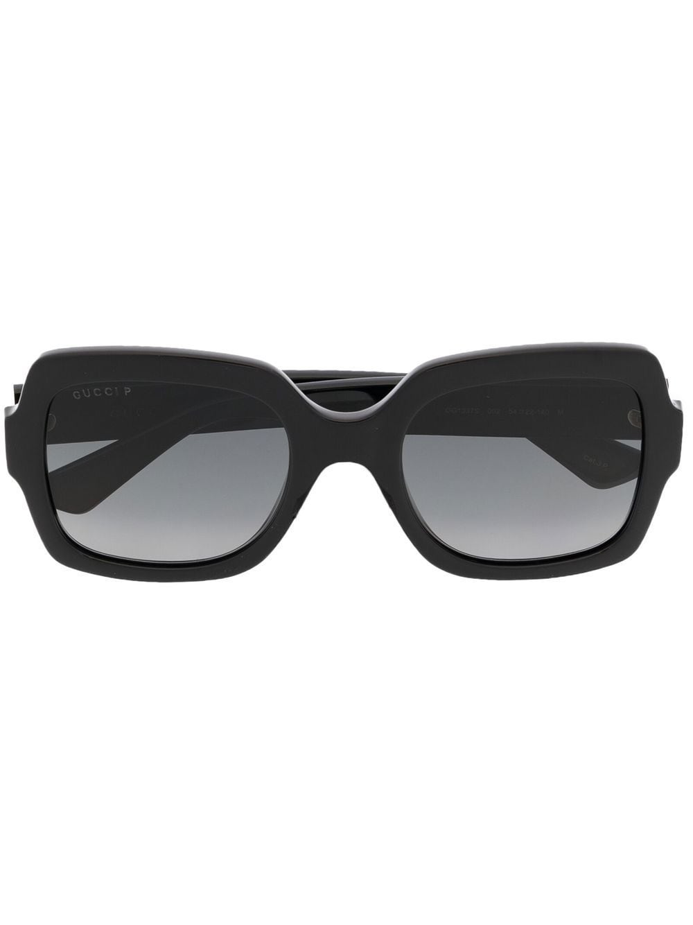 Gucci Eyewear logo-plaque square-frame sunglasses - Black von Gucci Eyewear