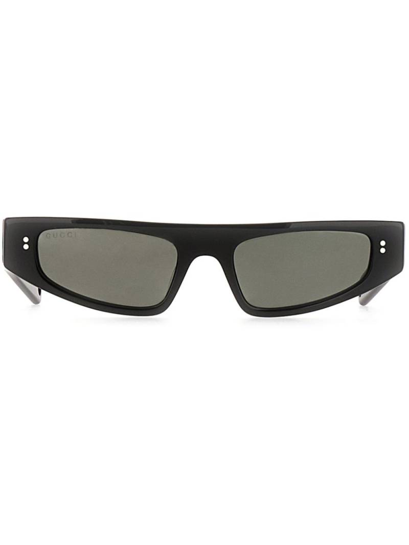 Gucci Eyewear logo-print cat-eye frame sunglasses - Black von Gucci Eyewear