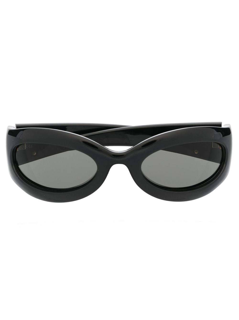 Gucci Eyewear logo square tinted sunglasses - Black von Gucci Eyewear