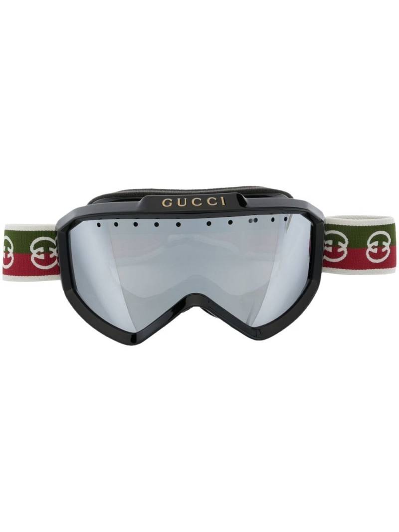 Gucci Eyewear mask-shaped sunglasses - Black von Gucci Eyewear