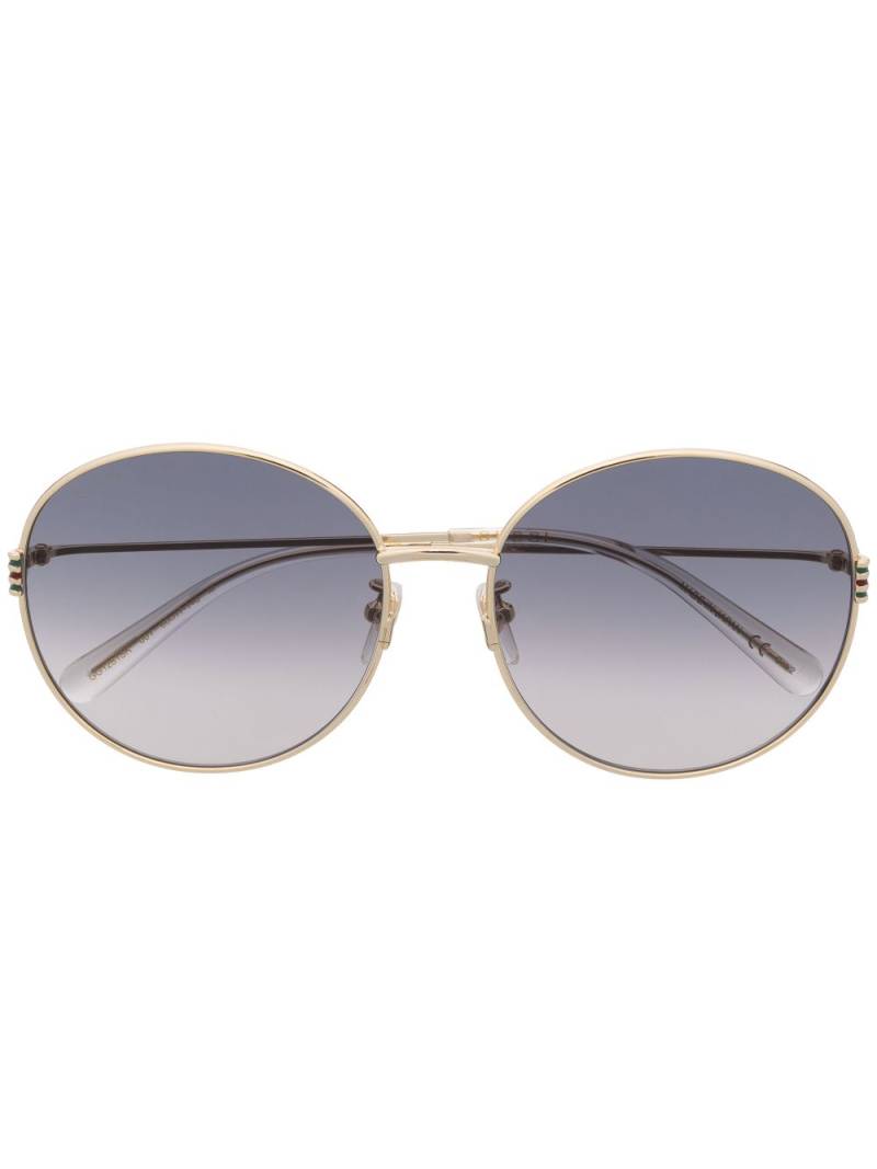 Gucci Eyewear metallic round-frame sunglasses - Gold von Gucci Eyewear