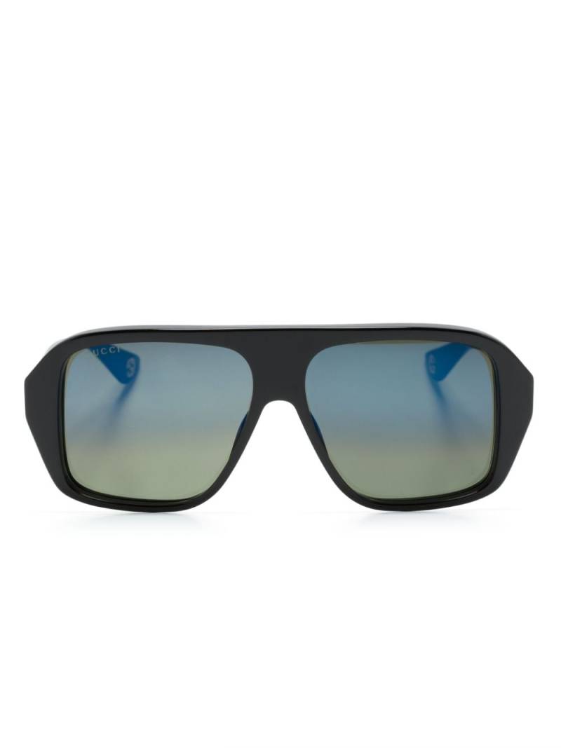 Gucci Eyewear navigator-frame sunglasses - Black von Gucci Eyewear