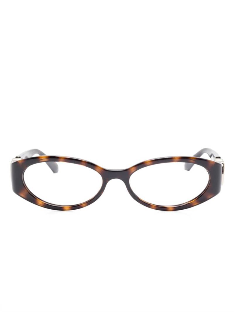 Gucci Eyewear oval-frame glasses - Black von Gucci Eyewear