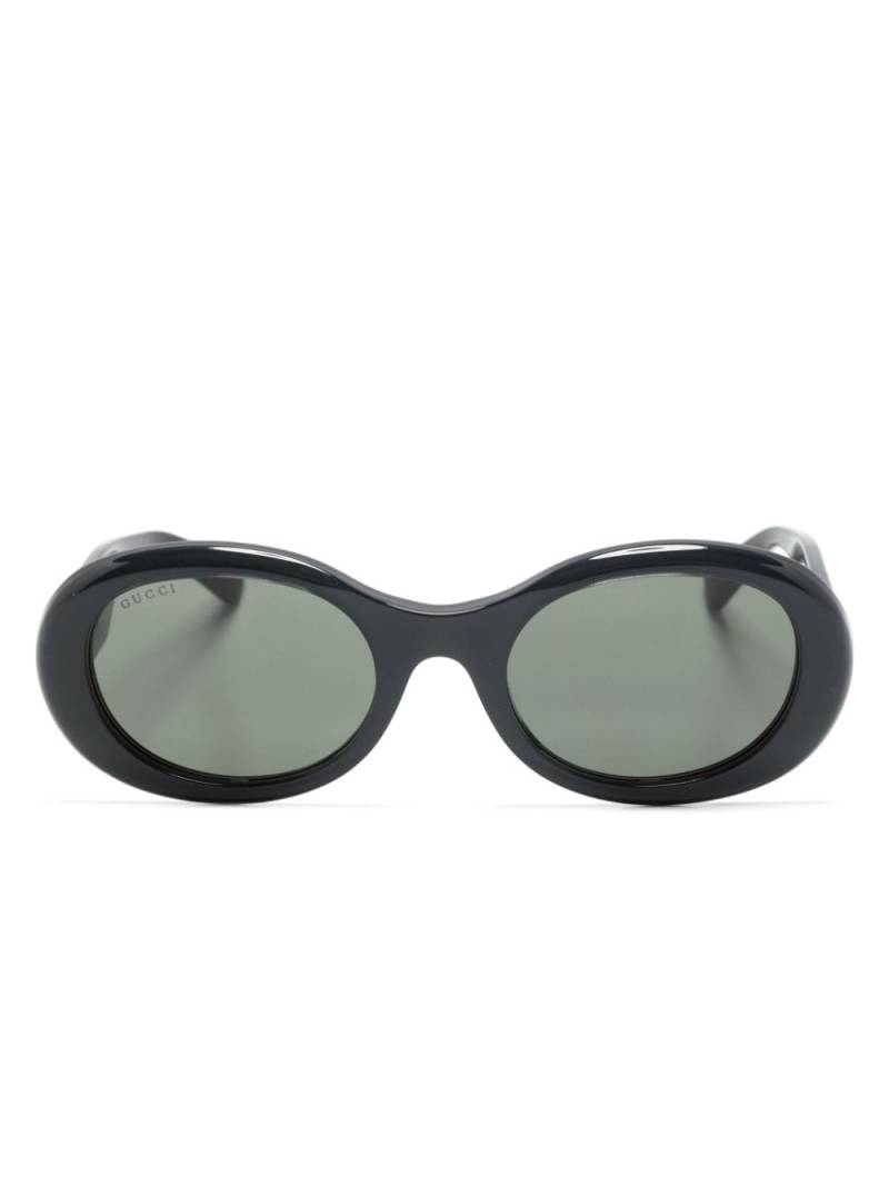 Gucci Eyewear oval-frame sunglasses - Black von Gucci Eyewear