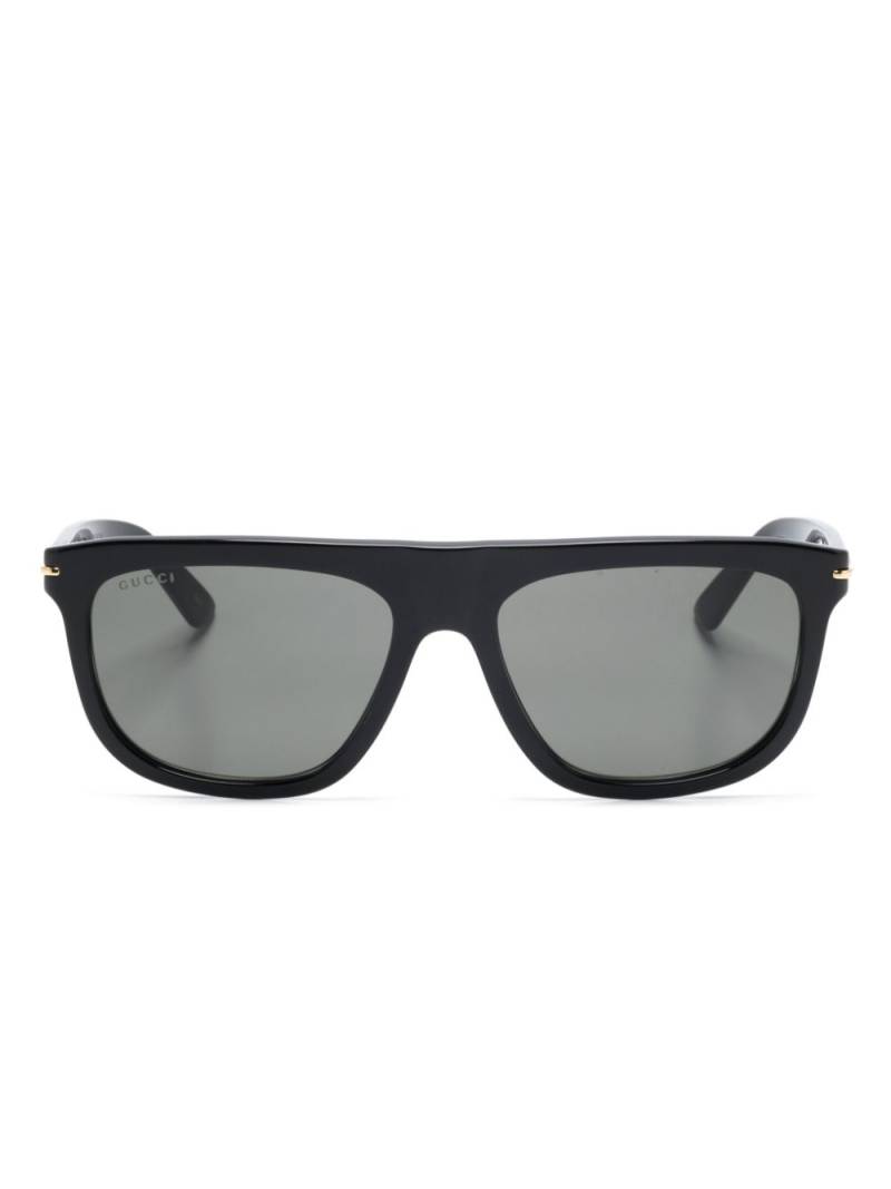 Gucci Eyewear oval-frame sunglasses - Black von Gucci Eyewear