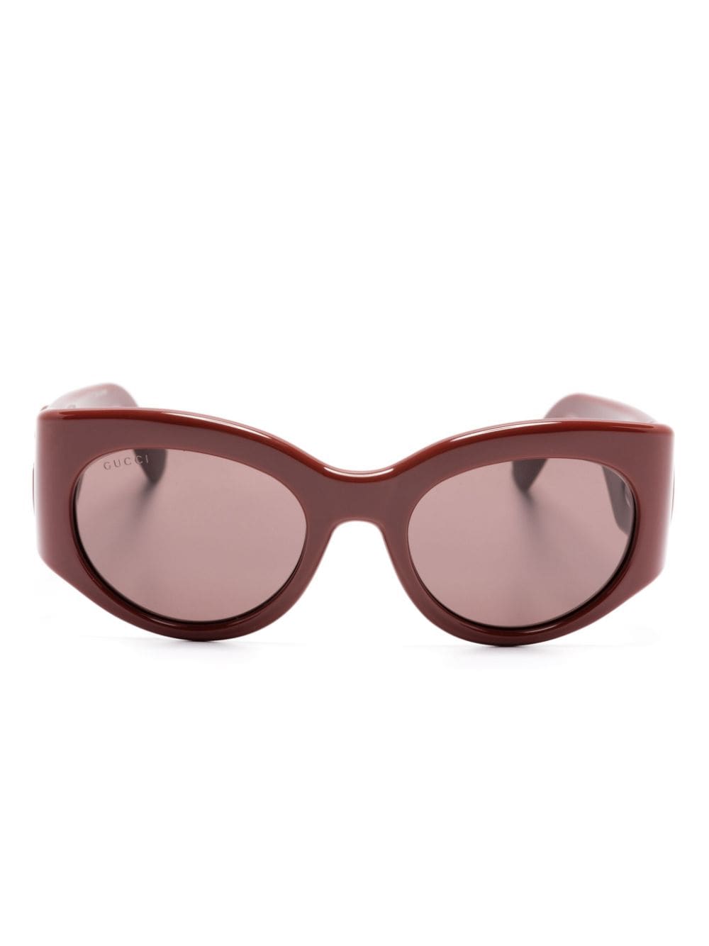 Gucci Eyewear oval-frame sunglasses - Brown von Gucci Eyewear